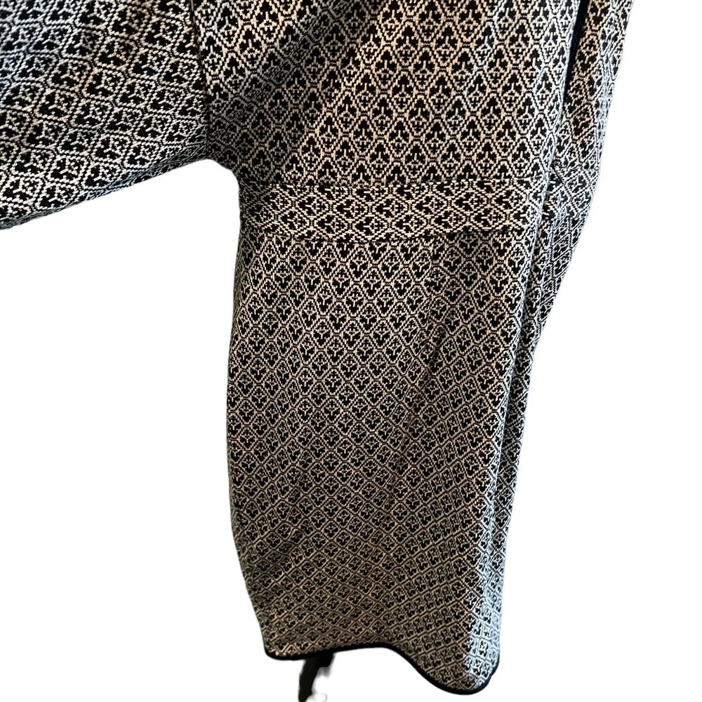 Eloquii Womens Dress Textured Knit Long Sleeve Jacquard Design Black White 18/20 - Picture 5 of 16